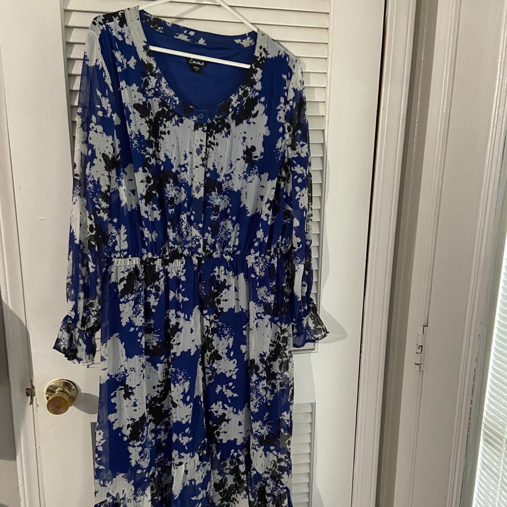 Simply Emma blue floral dress
